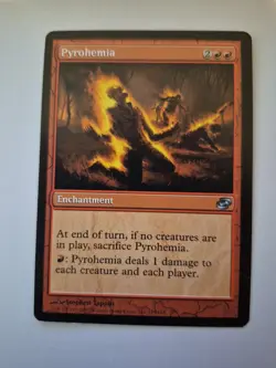 1x MTG Card Pyrohemia HP/ bent x1 - Image 1