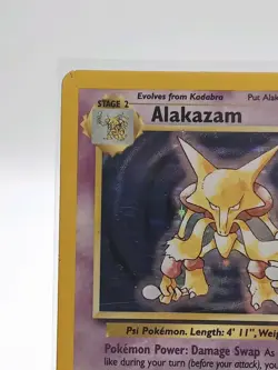 1995 Pokemon Alakazam Holo Card 1/102 Collectible - Image 2