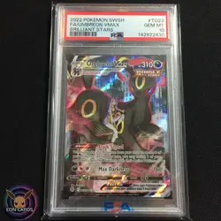Umbreon VMAX FULL ART TG23/TG30 (PSA 10 GEM MINT) Brilliant Stars Pokemon Cards - Image 1