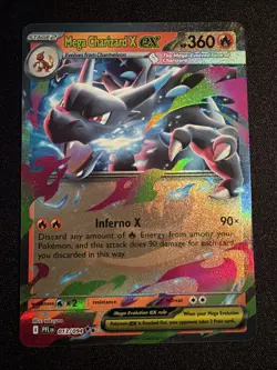 Mega Charizard X EX 013/094 Me02: Phantasmal Flames Holo Pokemon TCG Card - Image 1
