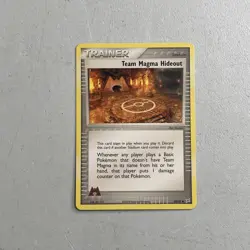 Pokemon TCG 2004 Team Magma vs. Team Aqua Card -- Team Magma Hideout 83/95 - Image 1