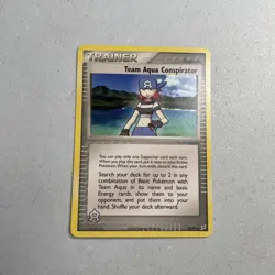 Pokemon TCG 2004 Team Magma vs. Team Aqua Card -- Team Aqua Conspirator 77/95 - Image 1