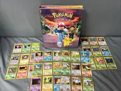 Vintage 1999 Pokemon Binder and 216 Cards Fossil Jungle Base Set Neo Japanese - Image 1