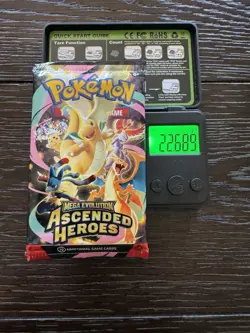 (HEAVY)🔥 22.69g Pokemon TCG Cards Ascended Heroes Booster Pack Factory Sealed ✅ - Image 1