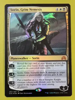 FOIL Sorin, Grim Nemesis x1 Shadows over Innistrad 1x MTG Magic the Gathering - Image 1