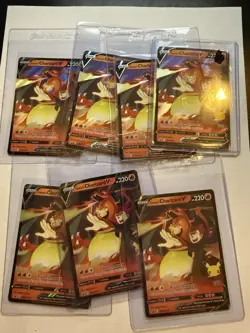 Pokemon Lance's Charizard V SWSH133 SWSH: Sword & Shield Promo 7 Card Lot NM - Image 1