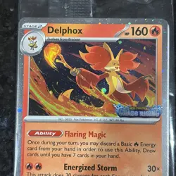Delphox 013/086 Stamped Best Buy Promo SEALED Chaos Rising Pokemon Card - Image 3