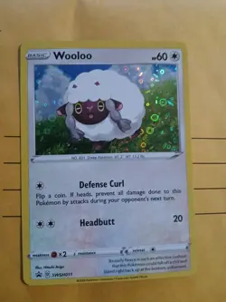 Pokemon Card Wooloo SWSH011 Black Star Promo General Mills - Image 1