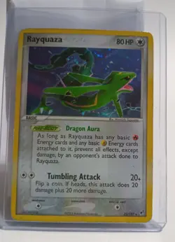 Pokemon Collectible Cards, Rayquaza, HOLO, 22/107, EX Deoxys Set, 2005 - Image 1