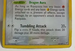 Pokemon Collectible Cards, Rayquaza, HOLO, 22/107, EX Deoxys Set, 2005 - Image 3