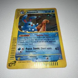 Pokemon Card Aquapolis Azumarill H4/H32 HP - Image 2