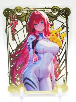 Goddess Story - Gold Metal Waifu Card - Rias Gremory - NUMBERED 004/100 - Image 1