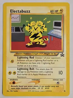 Pokemon TCG Electabuzz Black Star Promo Card #46 - NM - Image 1
