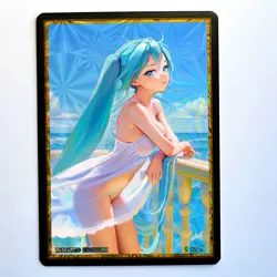 HATSUNE MIKU Waifu Anime Card LIMITED 1/1 Custom TCG Holo T15540 - Image 1