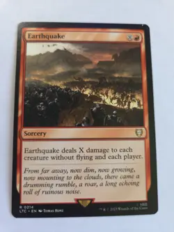 MTG - Earthquake Commander: the Lord of the Rings: Tales of Middle-Earth Regular - Image 1