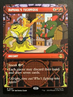 Raphael's Technique (Showcase) Teenage Mutant Ninja Turtles Regular NM MTG #0237 - Image 1