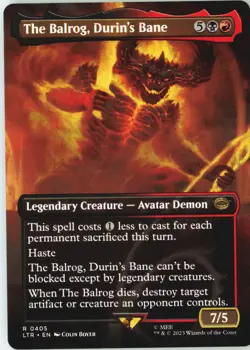 The Balrog, Durin's Bane (Borderless) 405 The Lord of the Rings NM - Image 2