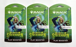 MTG MAGIC THE GATHERING SECRETS OF STRIXHAVEN 3X SEALED SLEEVED BOOSTERS RARE ♨ - Image 1