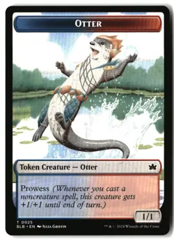 MTG Otter Token [BLB - 25] NM 4-92 NM - Image 1