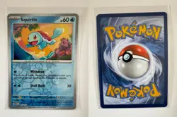SQUIRTLE 007/165 151 COMMON POKEMON REVERSE HOLO NM/M KANTARO - Image 3