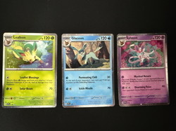 Leafeon Glaceon Sylveon Black Star Promo Set Pokemon 170 171 172 - Image 1