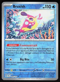Bruxish 049/191 Uncommon Surging Sparks Pokemon Reverse Holo Near Mint - Image 1