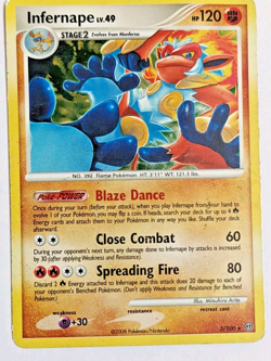 Pokemon: Infernape LV 49 3/100 Rare Holo. Stormfront. HP - Image 1