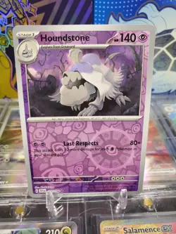 Houndstone 106/198 Reverse Holo Rare Pokemon TCG Scarlet & Violet Base Set - Image 1