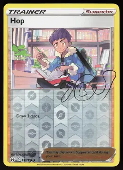 Hop 133/159 Holo Rare Crown Zenith Pokemon Reverse Holo Lightly Played - Image 1