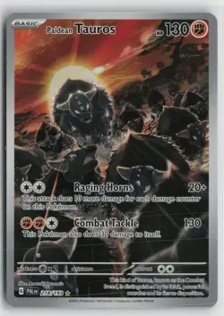 Paldean Tauros 218/193 Illustration Rare Paldea Evolved Pokemon NM - Image 1