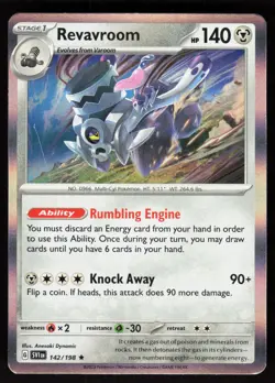 Revavroom 142/198 Rare Scarlet & Violet Pokemon Holo Near Mint - Image 1