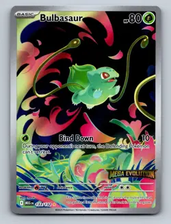 Pokemon TCG Bulbasaur - (Mega Evolution Stamped) Holo Illustration Rare Miscella - Image 1