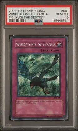 Windstorm Of Etaqua PCY-001 Secret Rare Promo Yugioh PSA 10 *584 - Image 1