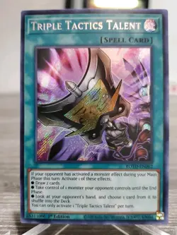 Triple Tactics Talent ROTD-EN062 )Rise of the Duelist 1st Edition Secret LP - Image 1