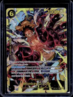 2025 One Piece A Fist of Divine Speed Monkey.D.Luffy Secret Rare #OP11-118 - Image 1