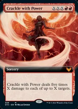 MTG English Crackle with Power (Extended Art) NM Foil Strixhaven - Image 1