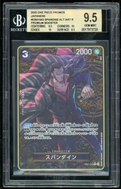 One Piece Spandine Alt Art Parallel Promo Best Storage Box JP BGS 9.5 Gem Mint - Image 1