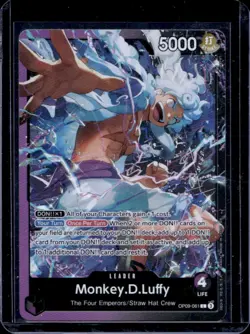 2025 One Piece Monkey.D.Luffy Purple Black Leader #OP09-061 - Image 1
