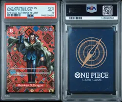 Bandai One Piece CCG OP07-015 Monkey D. Dragon SP Alt Art Foil EN PSA 9 - Image 1