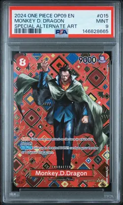 Bandai One Piece CCG OP07-015 Monkey D. Dragon SP Alt Art Foil EN PSA 9 - Image 3