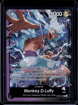2025 One Piece Monkey.D.Luffy Purple Black Leader #OP09-061 - Image 1