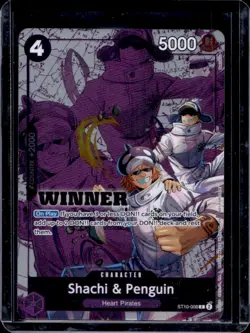 2025 One Piece Winner Pakc Shachi & Penguin Common #ST10-008 - Image 1