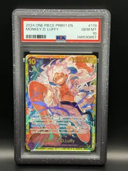 2024 One Piece PRB01 Monkey D. Luffy PSA 10 - Image 1