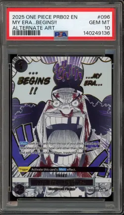 One Piece CCG My Era… Begins!! PRB02 Alternate Art OP09-096 PSA 10 Gem Mint - Image 1