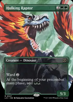 MTG Hulking Raptor Borderless Full Art ** The Lost Caverns of Ixalan ** English - Image 1