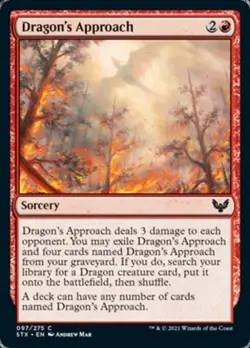 MTG English Dragon's Approach NM Normal Strixhaven - Image 1