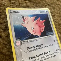 2005 Pokemon EX Unseen Forces Clefable Reverse Holo #36/115 - Image 4