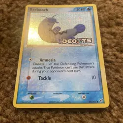 Pokemon Barboach 54/107 EX Deoxys Reverse Holo Common - Image 2