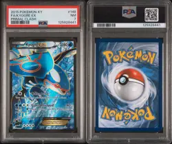 2015 POKEMON XY PRIMAL CLASH #148 FULL ART/KYOGRE EX PSA 7 - Image 3