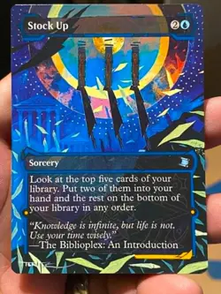 Stock Up MTG Secrets of Strixhaven Hand Painted Extended Full Altered Art Tentz - Image 1